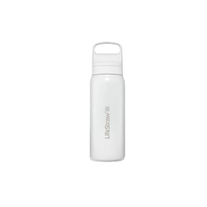Lifestraw 24 oz GO Stainless Steel Water Bottle with Filter - Polar White