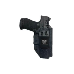 We The People IWB Holster for Springfield Hellcat RDP Micro-Compact 9MM w/Optic Cut and Manual Safety, Gray Topographic Map Color