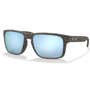 Oakley Holbrook with Woodgrain Frames with Prizm Deep Water Polarized Lenses
