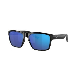 Costa Del Mar Paunch Sunglasses - Black with Blue Mirror Lenses