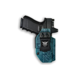 We The People Sig Sauer Right Handed P365X Red Dot Optic Cut Topographic Aqua IWB Holster