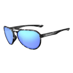 Tifosi Selca Black Tortoise with Sky Blue Mirror Lenses