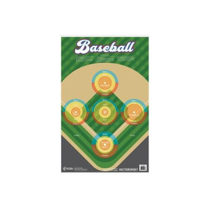 Action Targets Action Target GSBASE100 Entertainment Ball Field Paper Hanging 23" x 35" Multi-Color 100 Per Box