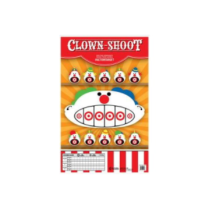 Action Targets Action Target GSCARCLWN100 Entertainment Clowns Paper Hanging 23" x 35" Multi-Color 100 Per Box