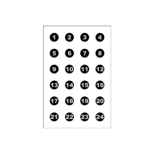 Action Targets Action Target VB24100 Sighting Military Circle Paper 23" x 35" Black/White 100 Per Box