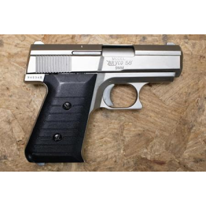 Jennings Bryco 58 9mm Police Trade-In Semi-Automatic Pistol with Manual Safety (Magazine Not Included)