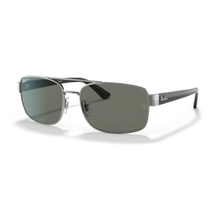 Ray-Ban RB3687 Sunglasses with Gunmetal Frame and Green Lenses