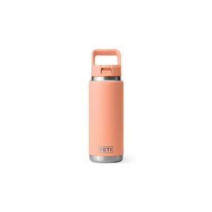 Yeti Coolers Rambler 26 oz Water Bottle with Color-Matched Straw Cap - Lowcountry Peach