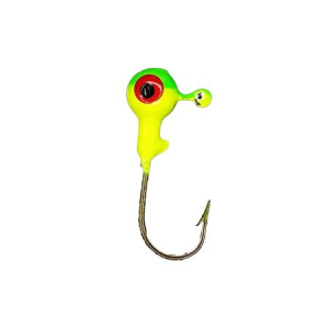 Head Hunter 1/32 Painted Ball Head Jigheads with Bronze Hook, Pack of 10