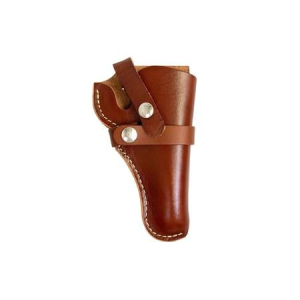 Hunter Company Inc 1100 Series Belt OWB Chestnut Tan Leather Holster for DA Revolver with 2.75-4" Barrel (Right Hand)Size 8