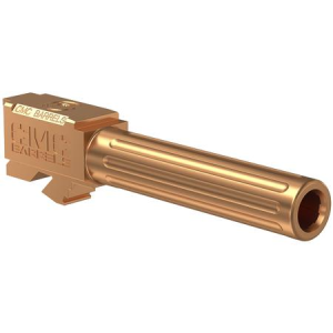 Cmc Triggers Match Precision Compatible w/ Glock 19 Gen3-4 9mm Luger 4.01" Bronze Bead Blasted Satin DLC Stainless Steel Fluted Match
