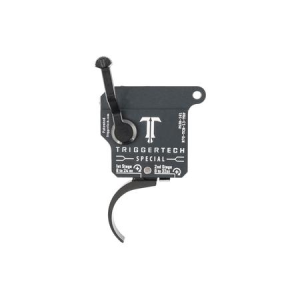 Triggertech Special Two-Stage Pro Curved Trigger with 1-3.50 lbs Draw Weight & Matte Gray w/Black Parts Finish for Remington 700 Rig