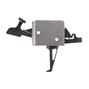 Cmc Triggers Drop-In Two-Stage Flat Trigger w/ 2 lbs Draw Weight & Black/Silver Finish