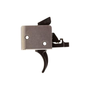 Cmc Triggers Drop-In Two-Stage Curved Trigger w/ 2-4 lbs Draw Weight & Black/Silver Finish