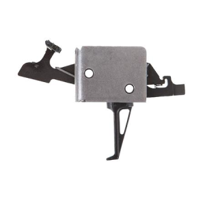 Cmc Triggers Drop-In Two-Stage Flat Trigger w/ 2-4 lbs Draw Weight & Black/Silver Finish