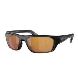 Costa Del Mar Whitetip Pro Matte Black Frame with Gold Mirror Lenses