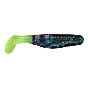 Charlie Brewers Slider 2 1/8" Slider Minnow Junebug/Chartreuse Tai