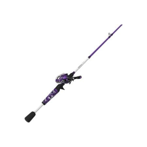 Zebco Roam 6 Foot 6 Inch Medium Heavy Fast RH Baitcast Combo with Purple Finish