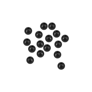P Line Round Rigging Beads 6 MM 120 Piece - Black Pearl