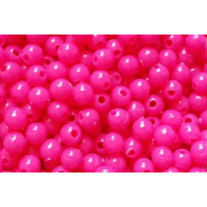 P Line Round Rigging Beads 6 MM 120 Piece - Dark Pink Pearl