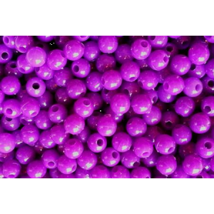 P Line Round Rigging Beads 6 MM 120 Piece - Chart/Purple