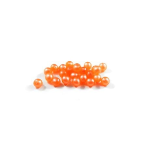 P Line Round Rigging Beads 6 MM 120 Piece - Orange/Pearl
