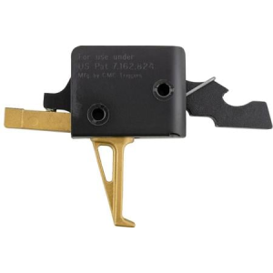 Cmc Triggers Drop-In Gold Finger Single-Stage Flat Trigger w/ 3-3.50 lbs Draw Weight & Gold Finish