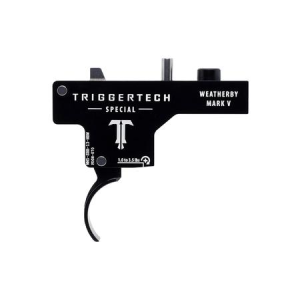 Triggertech Special Single-Stage Curved Trigger with 1-3.50 lbs Draw Weight & Black PVD Finish for Weatherby Mark V