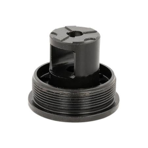 Advanced Armament Corp Flange Indexing Direct-Thread Adapter 1/2"-28 tpi, Muzzle Brake Design, for 1-3/8"-24 tpi Tubes
