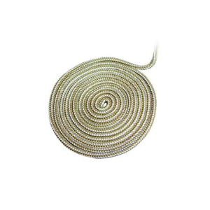 Attwood Premium Double Braided Nylon Dock Line 3/8 Inch x 15 Foot, White/Gold
