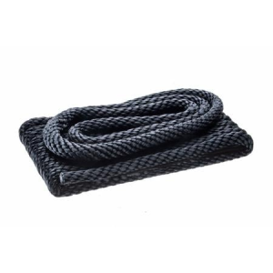 Attwood Solid Braided MFP Dock Line, 3/8 Inch x 15 Foot, Black