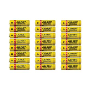 Coast Industrial Performance Alkaline AA Batteries 24-Pack
