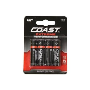 Coast Extreme Performance Alkaline AA Batteries 4-Pack