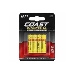 Coast Industrial Performance Alkaline AAA Batteries 4-Pack