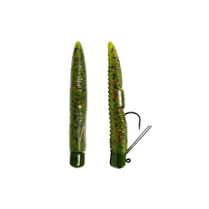 Lunkerhunt Pre-Rigged Ned Rig Style Finesse Worm - Watermelon Red