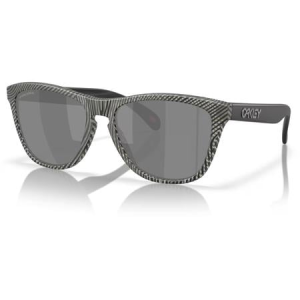 Oakley Frogskins Night Mission Collection Sunglasses with Grey Ink Fingerprint Frame and Black Prizm Lenses