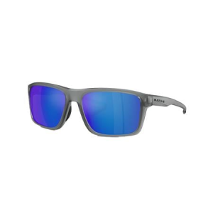 Native Eyewear Tavern Matte Smoke Crystal Frame with Blue Reflex Polarized Lens