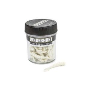 Lunkerhunt Spade Grub Bait Jar- White