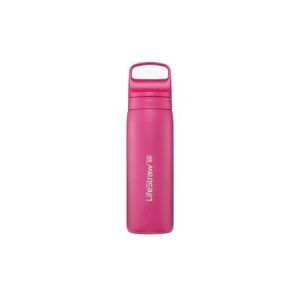 Lifestraw Go Series Stainless Steel Water Filter Bottle 18 oz - Orchid Pink