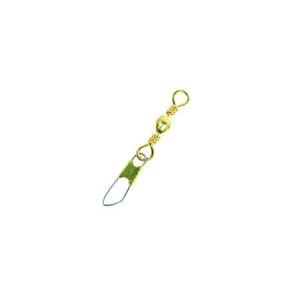 Eagle Claw Brass Barrel Swivel with Safety Snap