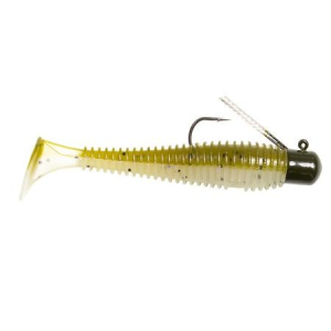 Lunkerhunt Pre-Rigged Finesse Swimbait - 3 Inch 1/4 oz Perfect Pumpkin