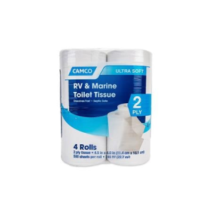 Camco TST 2 Ply Toilet Tissue - 4 Rolls