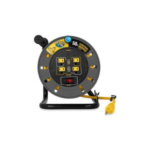 Camco Power Grip 50ft Extention Cord with Reel and USB Charging Ports