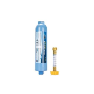 Camco TastePURE Water Filter (KDF) - w / Flexible Hose Protector