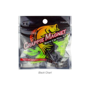 Crappie Magnet 15 Piece Body Pack - Black Chartruese