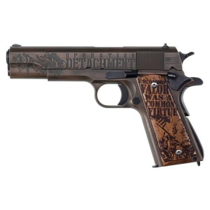 Auto Ordnance 1911 .45 ACP Semi-Automatic Pistol with Iwo Jima Wood Grips