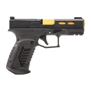 Derya Firearms DY9 9MM Pistol With Interchangeable Backstraps And Gold Barrel Finish