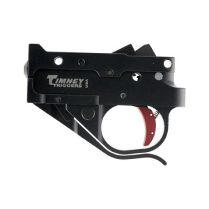 Timney Replacement Trigger Single-Stage Curved Trigger with 2.75 lbs Draw Weight & Black/Red Finish for Ruger 10/22