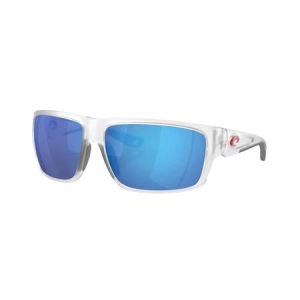 Costa Del Mar Fly Line Matte Clear Frame with Blue Mirror Lenses