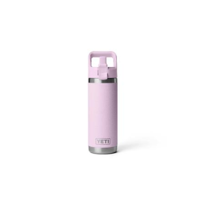 Yeti Coolers Rambler 18 oz Water Bottle with Color Match Straw Cap Cherry Blossom